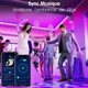 thumbnail image 5 of Luces LED que cambian de color para el dormitorio, sincronización de 30 m con el control de la aplicación Music Rhythm que ofrece 16 millones de colores, escenas personalizadas y 28 modos dinámicos,, 5 of 5