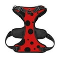 thumbnail image 5 of Picia Ladybug Pattern No-Pull Dog Harness Reflective Front Clip Vest with Handle,Step-in Air Dog Harness,Adjustable 2 Metal Rings 4 Buckles,Easy to Put on & Take Off Large, 5 of 9