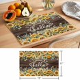 thumbnail image 6 of Sunflower Placemats Set of 4 Yellow Summer Botanical Flowers Wooden Place Mats Indoor Wipeable Table Mats Washable Cloth Dining Table Placemats for Kitchen Holiday Party Home Decor 13x19 Inch, 6 of 9