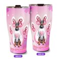 thumbnail image 2 of Faith Love Hope Doberman Pinscher Breast Cancer Awareness Survivor 30oz Stainless Steel Tumbler Insulated Cup with Lid Doberman Dog Lover Gifts - 02017, 2 of 5