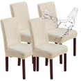 thumbnail image 1 of Waterproof Dining Chair Covers, Chair Covers for Dining Room, Stretch Chair Covers Parsons Chair Slipcover, Removable, Washable for Dining Room Kitchen Chair Protector Cover, 1 of 9