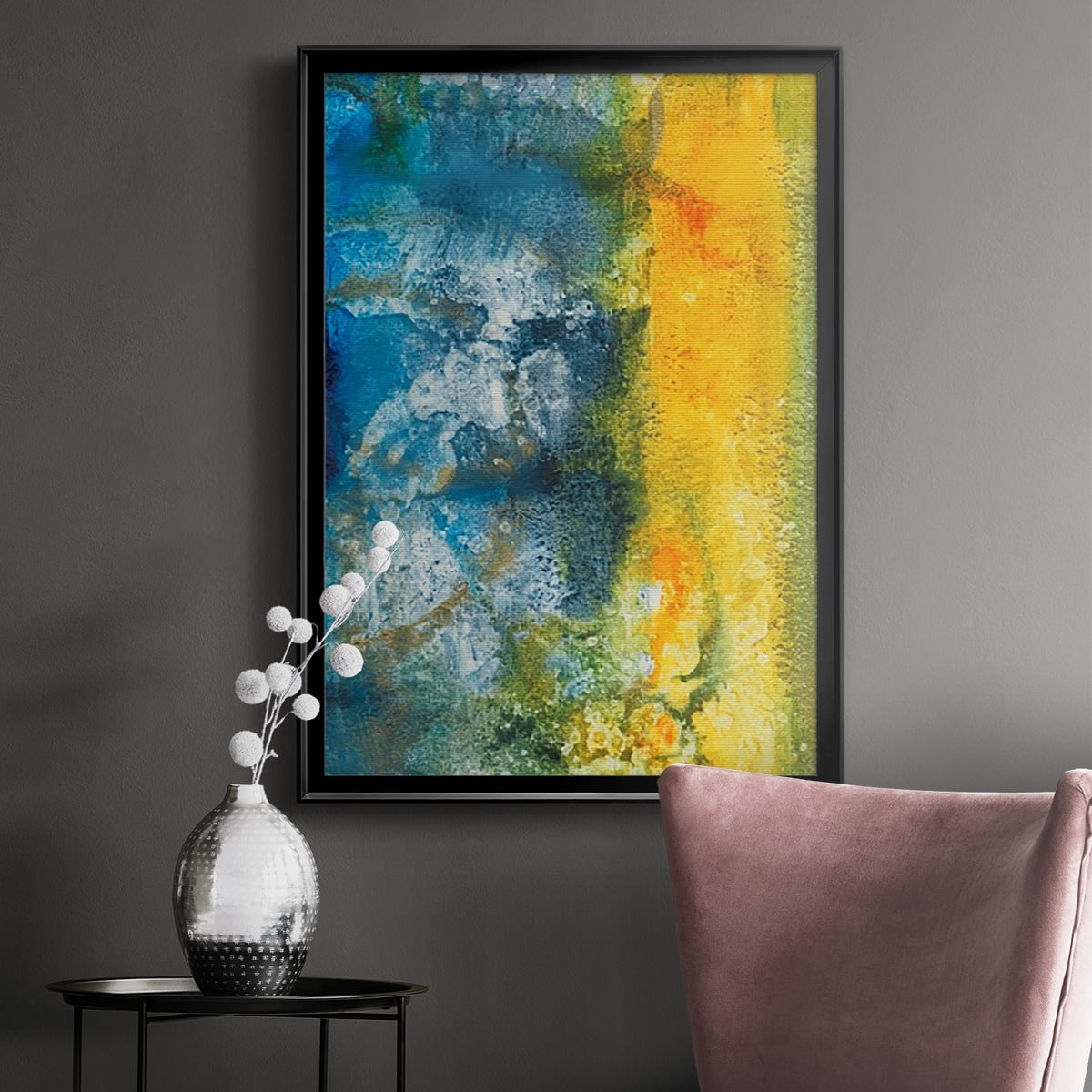 Aquatic Energy II Premium Framed Print, in Gold, Black, or Silver - Ready to Hang