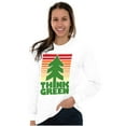 thumbnail image 4 of Earth Day Think Green Nature Lovers Plus Size Long Sleeve Graphic Tee Shirt Brisco Brands 3X, 4 of 5