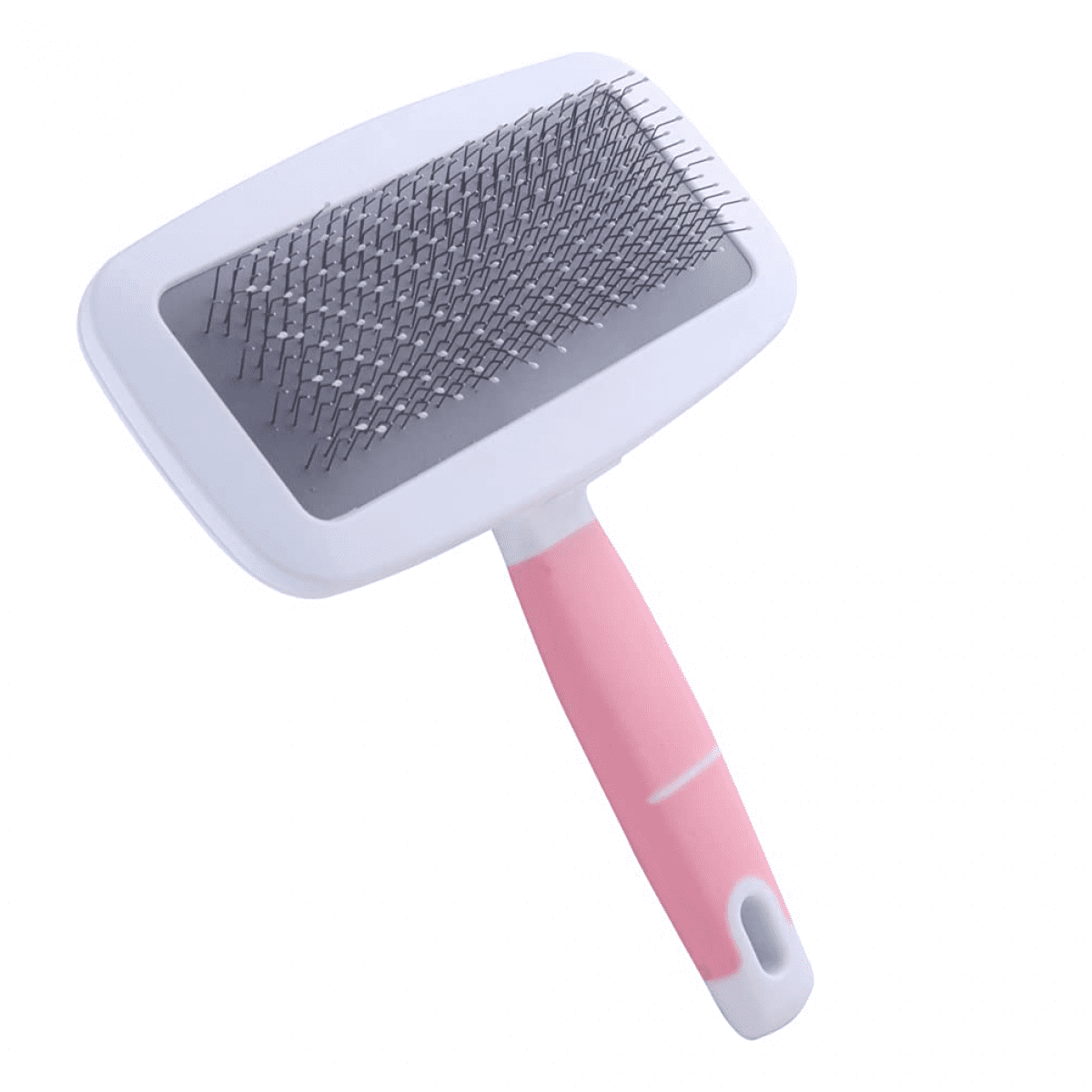 Dog & Cat Slicker Brush,Grooming Long or Short Haired Dogs, Cats, Pets,New Balls on Bristles for Gentle & Effective Grooming,Massages Particle, (Pink)