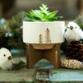 thumbnail image 4 of 4" XMAS Ceramic on Wood Stand,Red, 4 of 5