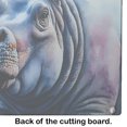thumbnail image 5 of Hippopotamus Glass Cutting Board Large 12 in x 15 in, 5 of 5
