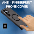 thumbnail image 2 of Style Uplift SU.Shield Phone Case for Samsung Galaxy S24 Ultra – Dark Grey Suede Finish, Magsafe Compatible, Premium Protection & Sleek Design, 2 of 6