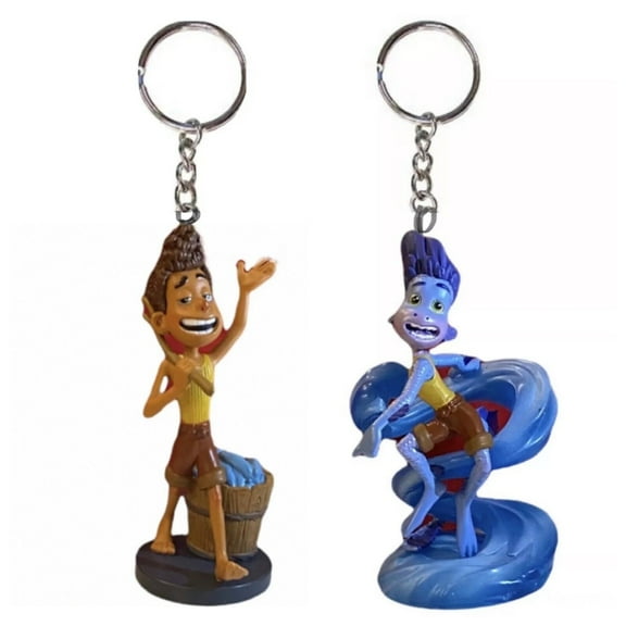 Alberto Boy & Sea Monster Set Key Ring Keychain Ornament Figure Charm Luca New
