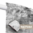 thumbnail image 4 of Black Grey Ombre Swag Valances for Windows, Kitchen Curtains 36 Inch Length 2 Panels Set, Gradient Abstract Art Vintage Short Curtains for Small Windows Rod Pocket Cafe Curtains Drapes 28"x36", 4 of 8