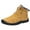 Brown, variant on Xfvqtps Mens Snow Boots Large Size Slip On Plush Fleece Line Comfortable Waterproof Non Slip Outdoor Hiking Ankle Booties Warm Snow Boots High Top Plus Cotton Shoes
