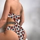 thumbnail image 3 of Gibobby Traje de baño de una pieza Traje de baño sin espalda sexy con estampado retro hueco de una correa de hombro de verano para mujer(Café,CH), 3 of 4