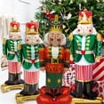 thumbnail image 2 of Navidad de pie Santa Claus muñeco de nieve Cascanueces globo alce árbol de Navidad bolas infladas Navidad 2024 decoraciones de fiesta de Año Nuevo, 2 of 4