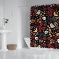 thumbnail image 2 of Halloween Floral Ghosts Pattern Shower Curtain 72"x72" ,Bathroom Decorative Shower Curtains Set with 12 Hooks,Modern Waterproof Washable Shower Curtain, 2 of 6