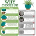 thumbnail image 7 of 8/10/12 Inch Self Watering Pots for Indoor/Outdoor Plants - Large Plastic Planter with Drainage Holes, Water Level Indicator & Deep Reservoir, Modern Decorative Flower Pots (Turquoise), 7 of 7