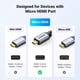 thumbnail image 2 of Cable HDMI UGREEN 4K Micro HDMI a HDMI con carcasa de aluminio de 2 m, 2 of 9