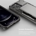 thumbnail image 4 of VRS Design Phone Case iPhone 13 Pro Max Case [Damda Glide Pro], Sturdy Semi Auto Card [4 Cards] Wallet Case (Metal Black), 4 of 8