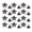 Black, variant on Riousery 50 Sets Leather Rivets Screws Set 10mm / 0.39 in Five Pointed Star Rivet 4.5mm PH Screw Kit for Leathercraft Binding DIY Bag Belt Decoration Silver