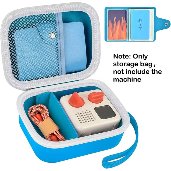 YoreHome Blue Hard Case Compatible with Yoto Mini 2024 for 24 Cards