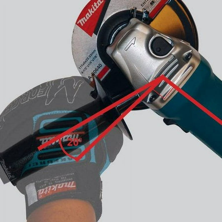 Makita GA4534 4-1/2 Inch Angle Grinder - Paddle Switch, 6 Amp Motor, 11,000 RPM, Compact & Lightweight
