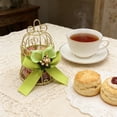 thumbnail image 2 of Snack Box Container European Style Gold Birdcage Iron Candy Box for Wedding, Storage, 2 of 7