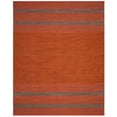 thumbnail image 2 of SAFAVIEH Montauk Jobeth Striped Soft Braided Cotton Area Rug, Orange/Red, 8' x 10', 2 of 6