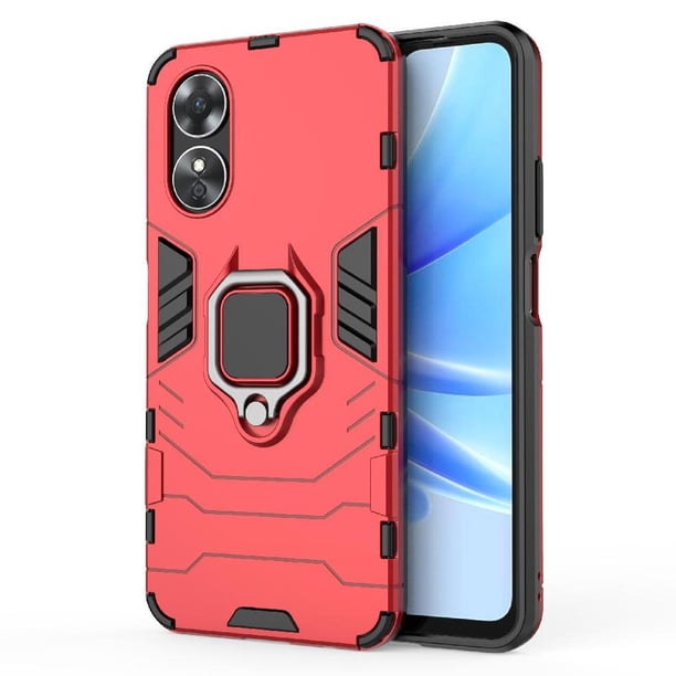 Funda para OPPO A17 4G con Soporte Anillo Giratorio 360° y Protección Resistente a Golpes y Caídas