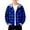 Blue, variant on Boys Hooded Flannel Shirt Jacket Kids Buffalo Plaid Button down Shacket for School Holiday Fall Winter Clothes Fashion Coat