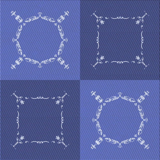 Ahgly Tapis d'Intérieur Lavable en Machine Carré Transitionnel Bleu Ardoise Clair, 5 Pieds Carré