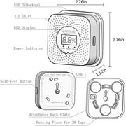 CAZONER Natural Gas Detector & Propane Detector, 10-Year Lifespan, Home Kitchen RV Methane & Propane Alarm, LCD Screen