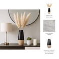 thumbnail image 5 of Ceramic Two-Tone Vase for Home and Living Room Decor - Decorative Flower Vase for Room, Bedroom, or Office Display - Contemporary House Accent and Table Decor Styling - 17", Brown & Black, 5 of 12