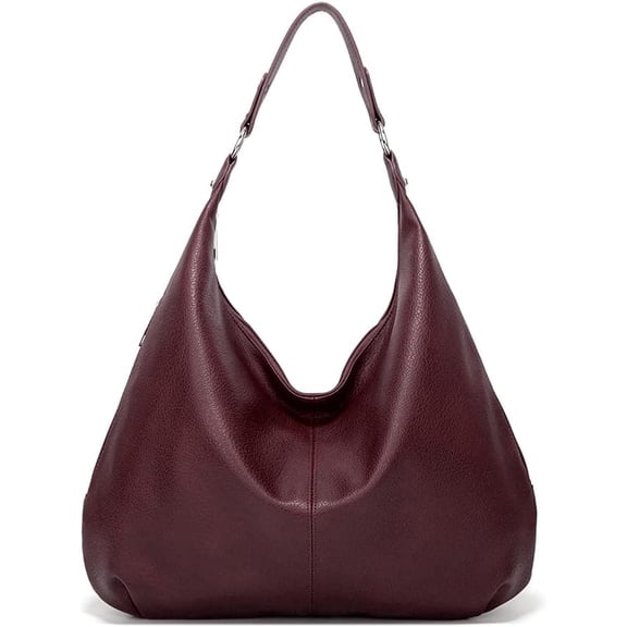 MMYGU Tote Bag for Women Soft Faux Leather Shoulder Bag Retro Satchel Zipper Closure Handbag Large Capacity Purse