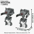 thumbnail image 1 of MOOXI Most Complete Space Wars Droid Spider Bot Sentry Adult Building Block Set MOC Brick Model Kit DIY Diorama Toy For Boy Gift,MOC2244, 1 of 13