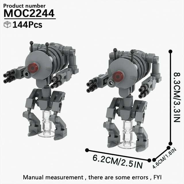 MOOXI Most Complete Space Wars Droid Spider Bot Sentry Adult Building Block Set MOC Brick Model Kit DIY Diorama Toy For Boy Gift,MOC2244