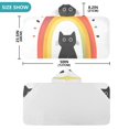 thumbnail image 4 of Yayeee Kids Hooded Towels Toddler Soft Absorbent Beach Bathing Wrap 50" x 23.5", Black Cat Rainbow, 4 of 5