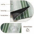 thumbnail image 6 of Dark Green Ombre Stripe Round Area Rug 3 FT, Small Kitchen Bathroom Mats, Farmhouse Simple Striped Washable Indoor Outdoor Throw Runner Carpet Non-Shedding Doormat for Table Shower Sofa Entryway, 6 of 8