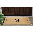 thumbnail image 4 of A1HC Natural Coir & Rubber Monogrammed Door Mat, 30x60 in, Thick Durable Heavy-Duty Entrance Mat with Thin Profile for Front Door, 4 of 7