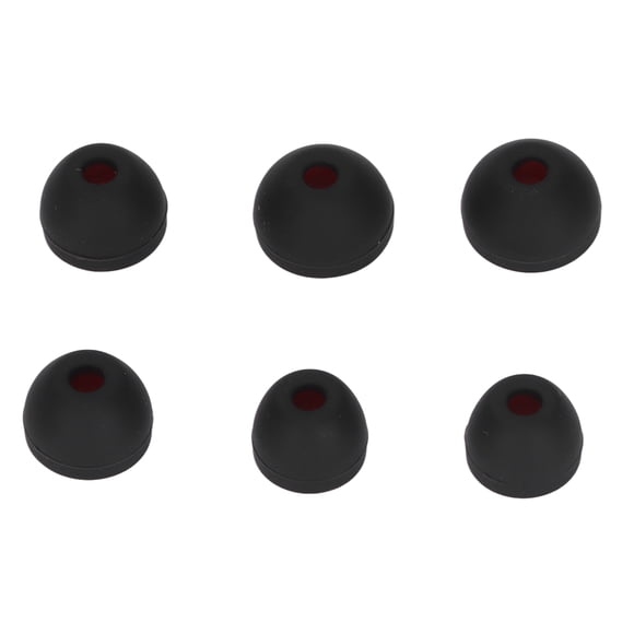 Écouteurs Intra-Auriculaires, Bouchons d'Oreilles en Silicone Universels 3 Tailles de Remplacement pour Écouter de la Musique Rouge Noir, Rouge Gris, Orange Gris, Bleu Gris, Vert Gris
