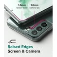 thumbnail image 4 of Ringke Fusion Compatible with Galaxy S22 5G Case, Translucent Hard PC Back Anti-Fingerprint TPU Bumper Cover - Matte Clear, 4 of 9