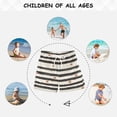 thumbnail image 6 of FORMRS Boys Swim Trunks Quick Dry Mesh Liner Boardshorts Sizes XS-XL, Black Stripes, 6 of 7