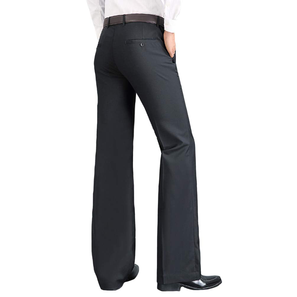 2023 New Men's Flared Trousers Formal Pants Bell Bottom Pant Dance White  Suit Pants Formal pants for Men Size 28-37 - AliExpress