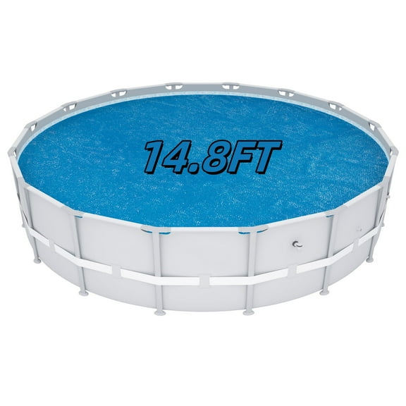 15 ft Round Pool Solar Cover | Heat Retaining Solar Blanket | for Heating Inground & Above Ground Swimming Pools & Spas
