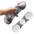 thumbnail image 4 of 2 PCS No Drill Grab Bar for Elderly Bathroom - Suction Cup Safety Handle with Heavy Duty Construction, Anti-Slip Grip, 240lb Capacity - Shower & Tub Assist Rail - Portable and Reusable, 4 of 11