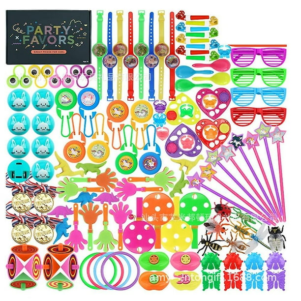 Juguetes Surtidos para Niños, 120 Piezas de Juguetes para Favores de Fiesta de Cumpleaños, Relleno de Piñata, Favores de Fiesta, Premios de Carnaval, Premios del Tesoro para Niña y Niño