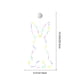thumbnail image 3 of Guirnalda de luces de conejito de Pascua | Luces con ventosa para ventana para decoración navideña | Luces multicolores con forma de conejito para Pascua, Halloween y Navidad | Decoración de, 3 of 6