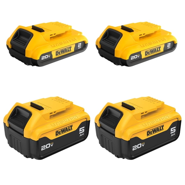 Batería DEWALT DCB235-4 20V Max Pack 2x5Ah y 2x2Ah