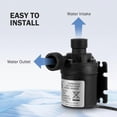 thumbnail image 3 of DC 12V Brushless Submersible Water Pump 800L/H 5M for Fountain Pool Solar Circulation System Water Circulation System, 3 of 3