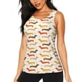 thumbnail image 1 of Fotbe Dachshund Blusas Sin Mangas para Mujer – Estilo Casual, Corte Suelto, Slim-Fit, Cuello Redondo Deportivo, Tops de Verano para Gimnasio y Yoga-Medium, 1 of 7