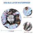 thumbnail image 3 of Shower Caps,Rottweiler Dogs Waterproof Shower Cap for Women 4 Pieces,Double Reusable Hair Cover for Shower PEVA Elastic Stretch Hem, 3 of 7