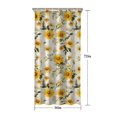 thumbnail image 5 of Beige Yellow Flower Pattern Shower Curtain 36"x72" ,Bathroom Decorative Shower Curtains Set with 12 Hooks,Modern Waterproof Washable Shower Curtain, 5 of 6