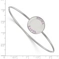 thumbnail image 2 of Sterling Silver Bracelet Greek Sigma Kappa 19 mm 7 in LogoArt Enameled Slip-on Bangle, 2 of 3